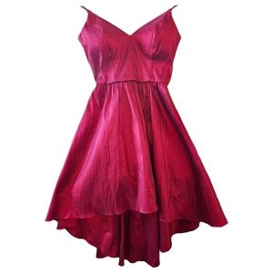 B Darlin Hi Lo Prom Dress Red size 1-2 Juniors